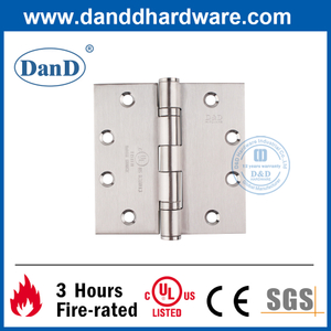 UL الفولاذ المقاوم للصدأ 304 فسر كامل مقاومة للحريق الباب الخشبي المفصلي- DDSS002-FR-4.5X4.5X3